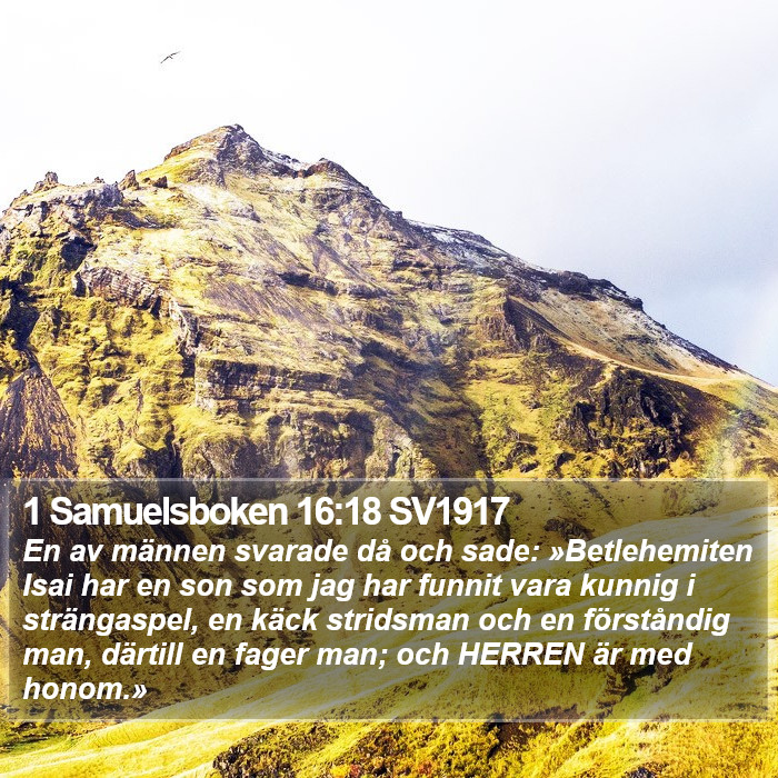 1 Samuelsboken 16:18 SV1917 Bible Study