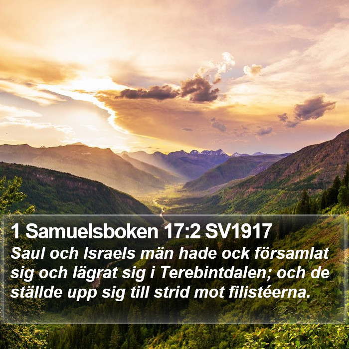 1 Samuelsboken 17:2 SV1917 Bible Study