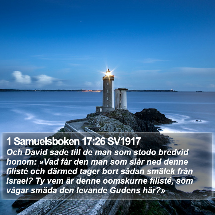 1 Samuelsboken 17:26 SV1917 Bible Study