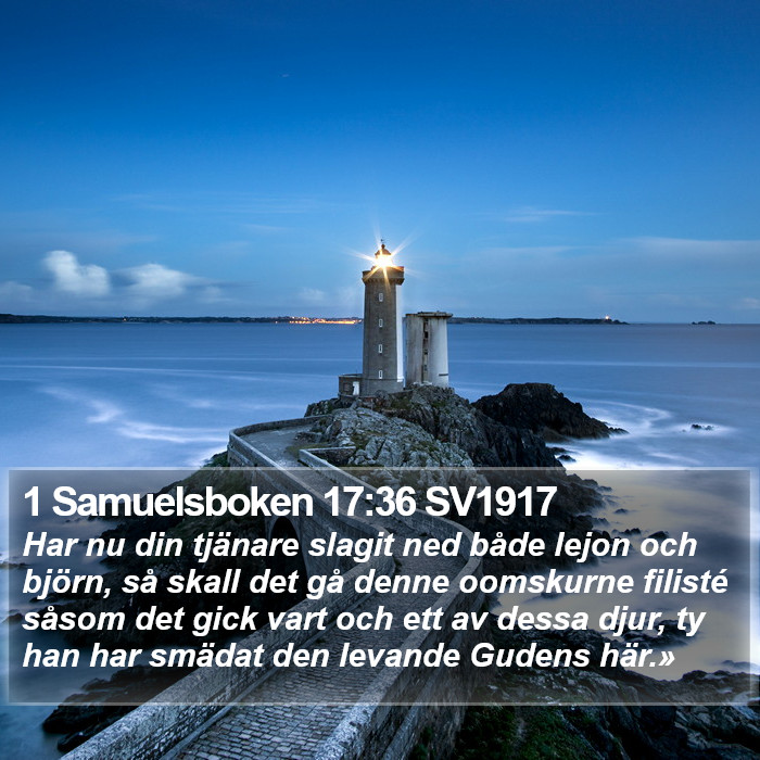 1 Samuelsboken 17:36 SV1917 Bible Study