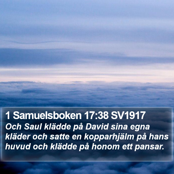 1 Samuelsboken 17:38 SV1917 Bible Study