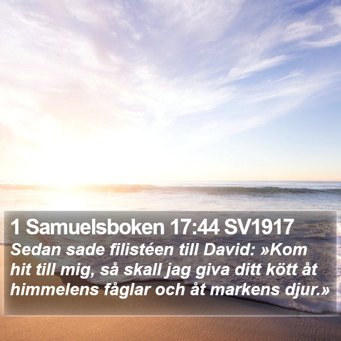 1 Samuelsboken 17:44 SV1917 Bible Study