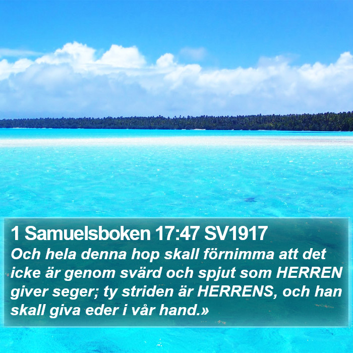 1 Samuelsboken 17:47 SV1917 Bible Study