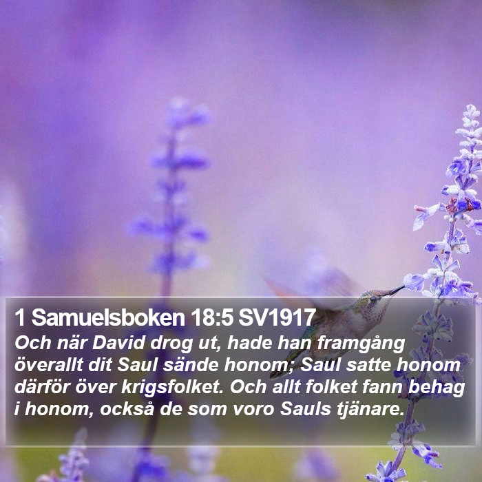 1 Samuelsboken 18:5 SV1917 Bible Study