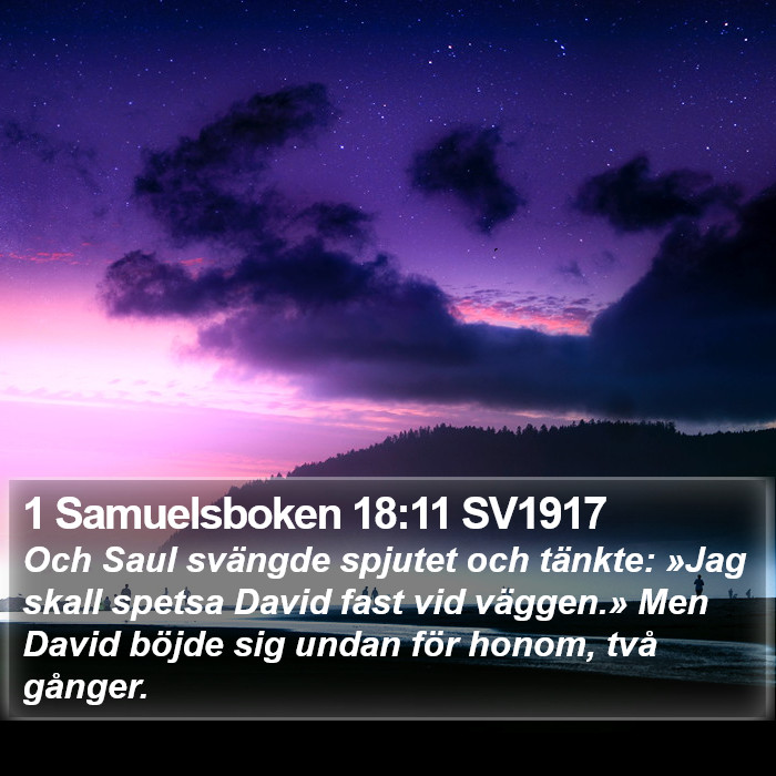 1 Samuelsboken 18:11 SV1917 Bible Study