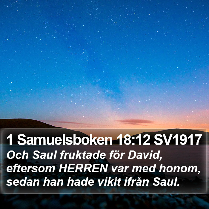 1 Samuelsboken 18:12 SV1917 Bible Study