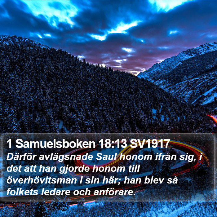 1 Samuelsboken 18:13 SV1917 Bible Study