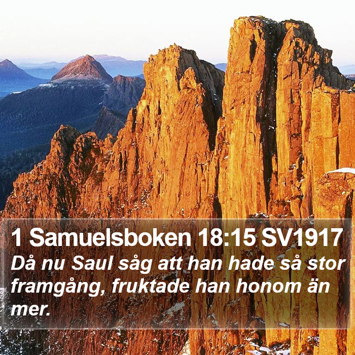 1 Samuelsboken 18:15 SV1917 Bible Study