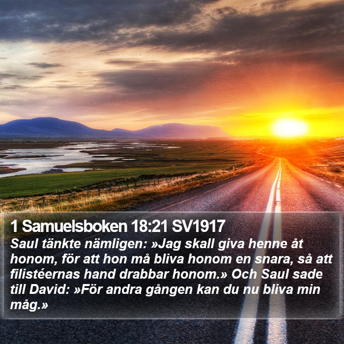 1 Samuelsboken 18:21 SV1917 Bible Study