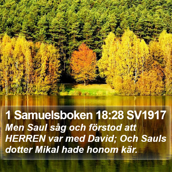 1 Samuelsboken 18:28 SV1917 Bible Study