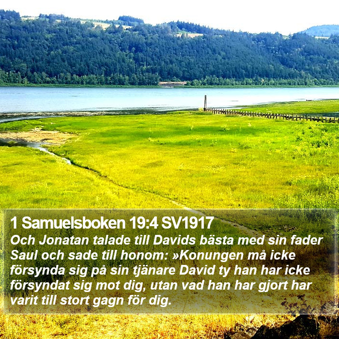 1 Samuelsboken 19:4 SV1917 Bible Study