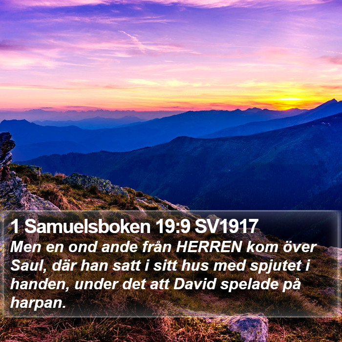 1 Samuelsboken 19:9 SV1917 Bible Study