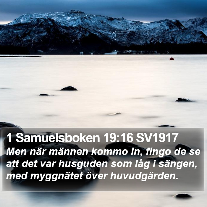 1 Samuelsboken 19:16 SV1917 Bible Study