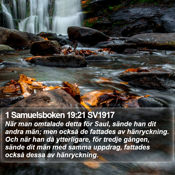 1 Samuelsboken 19:21 SV1917 Bible Study