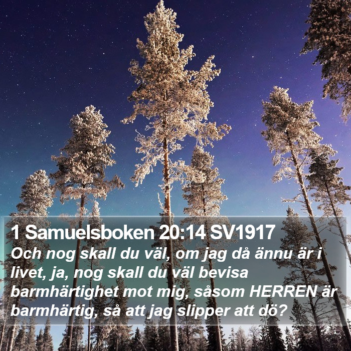 1 Samuelsboken 20:14 SV1917 Bible Study