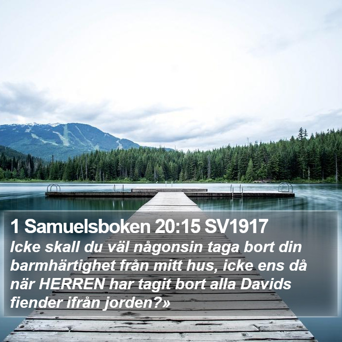 1 Samuelsboken 20:15 SV1917 Bible Study