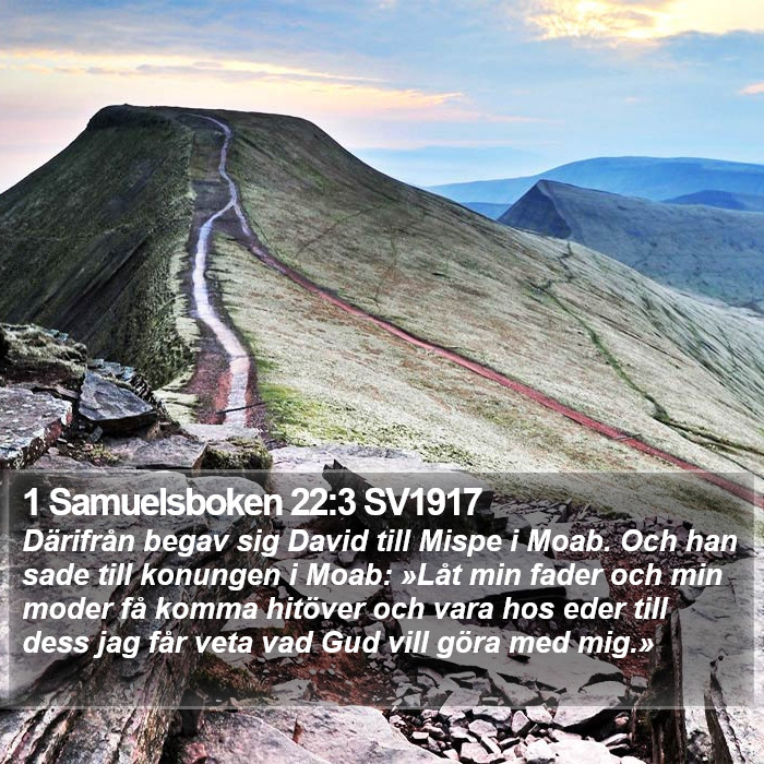 1 Samuelsboken 22:3 SV1917 Bible Study