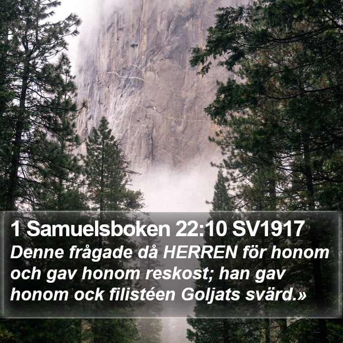 1 Samuelsboken 22:10 SV1917 Bible Study