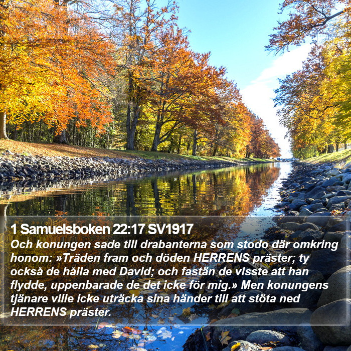 1 Samuelsboken 22:17 SV1917 Bible Study
