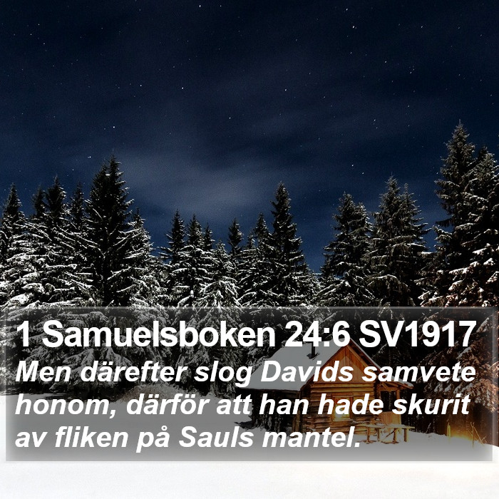 1 Samuelsboken 24:6 SV1917 Bible Study