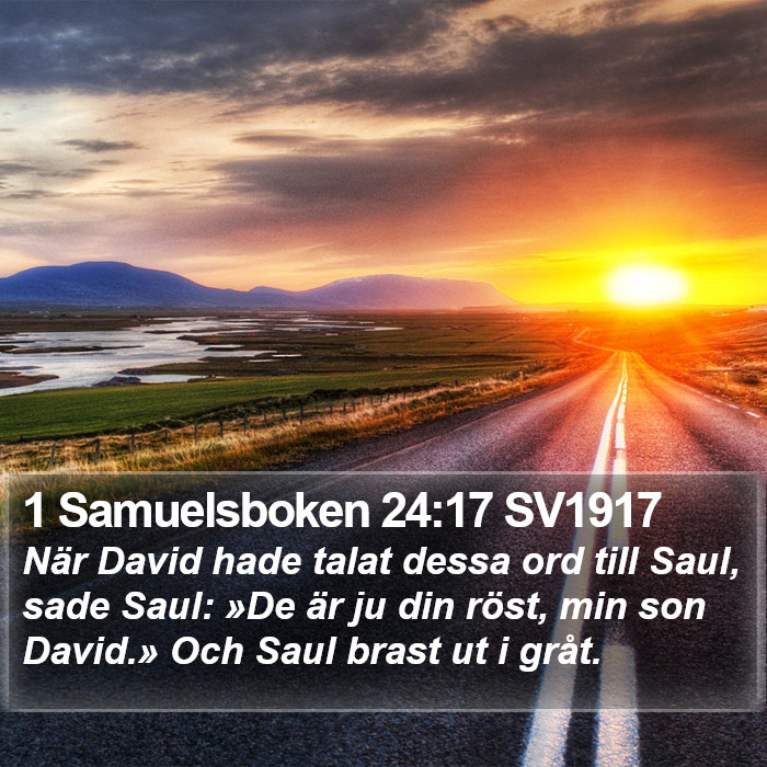 1 Samuelsboken 24:17 SV1917 Bible Study