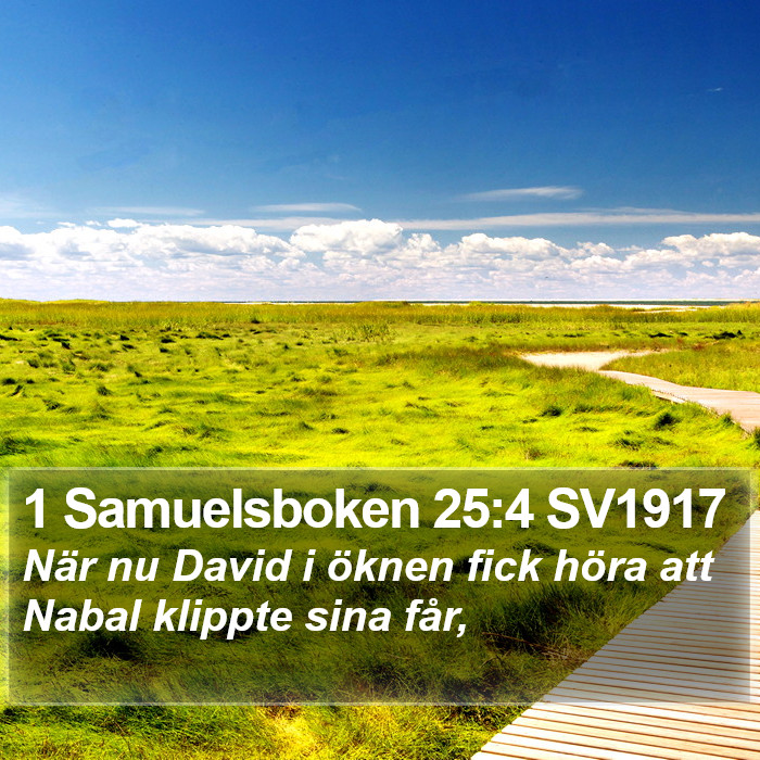 1 Samuelsboken 25:4 SV1917 Bible Study