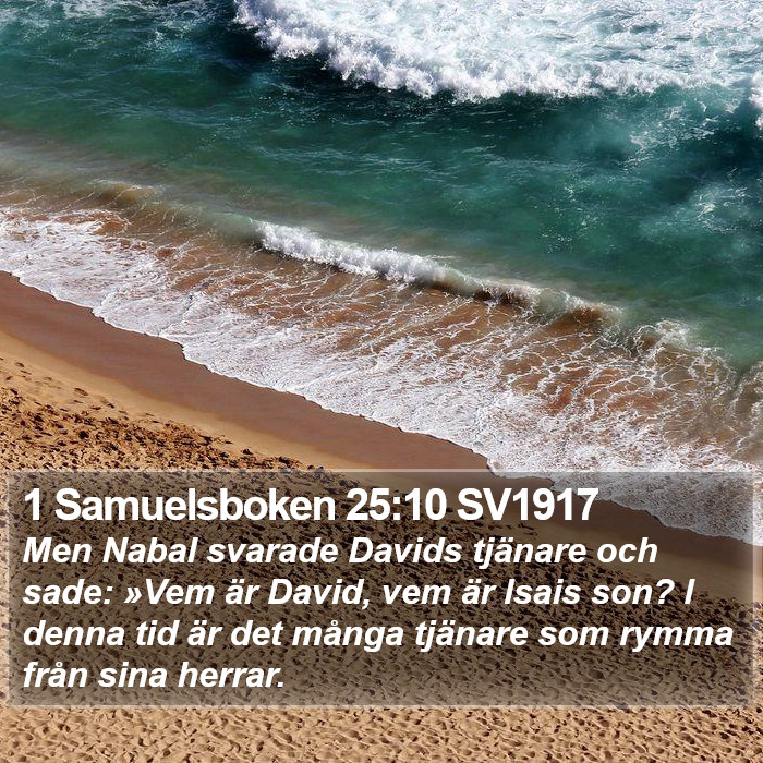 1 Samuelsboken 25:10 SV1917 Bible Study