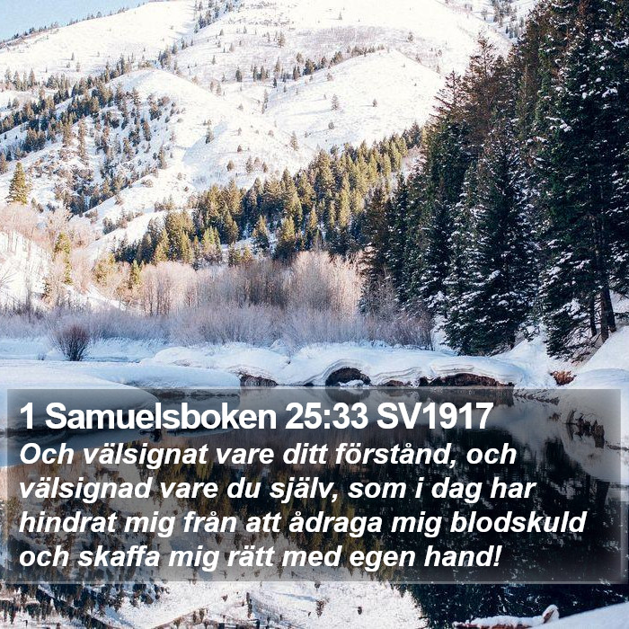 1 Samuelsboken 25:33 SV1917 Bible Study