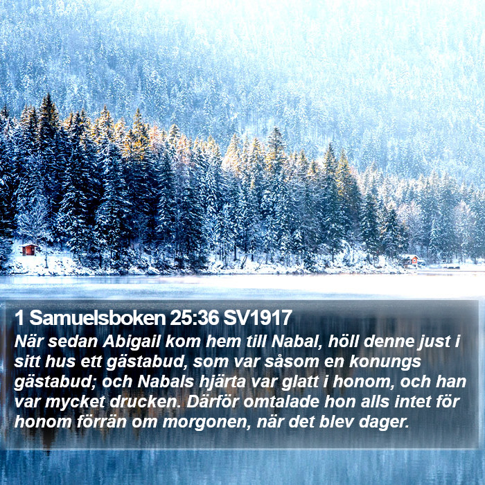 1 Samuelsboken 25:36 SV1917 Bible Study