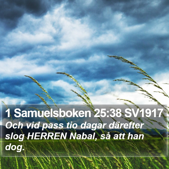 1 Samuelsboken 25:38 SV1917 Bible Study