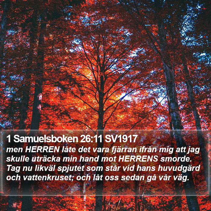 1 Samuelsboken 26:11 SV1917 Bible Study