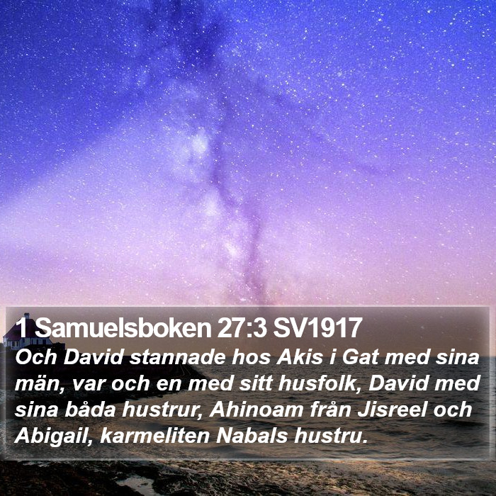 1 Samuelsboken 27:3 SV1917 Bible Study