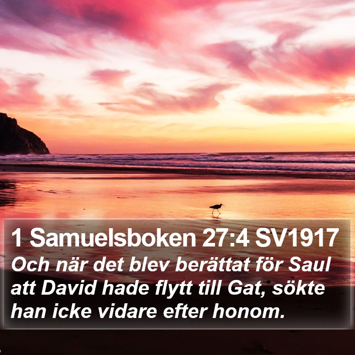 1 Samuelsboken 27:4 SV1917 Bible Study