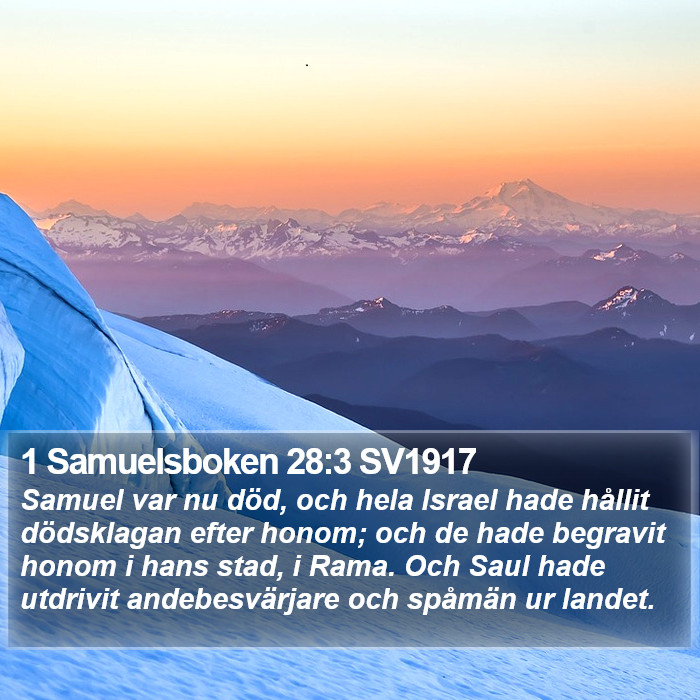 1 Samuelsboken 28:3 SV1917 Bible Study