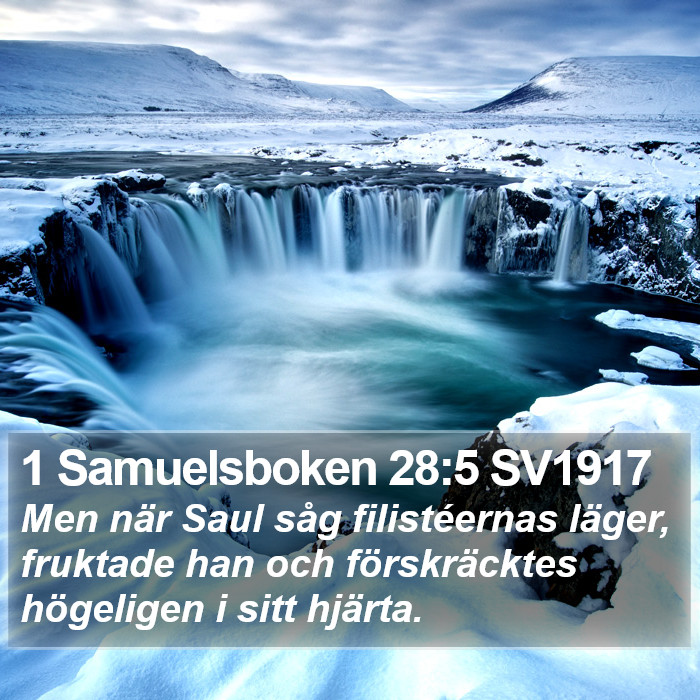 1 Samuelsboken 28:5 SV1917 Bible Study