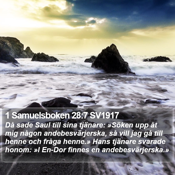 1 Samuelsboken 28:7 SV1917 Bible Study