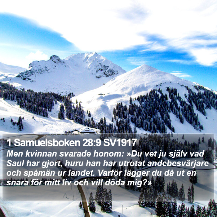 1 Samuelsboken 28:9 SV1917 Bible Study