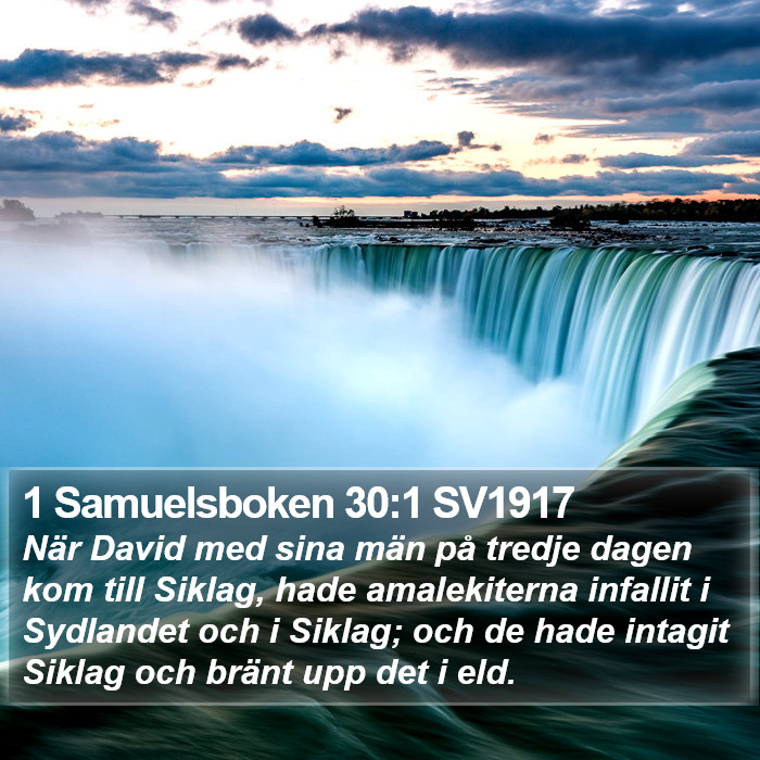 1 Samuelsboken 30:1 SV1917 Bible Study