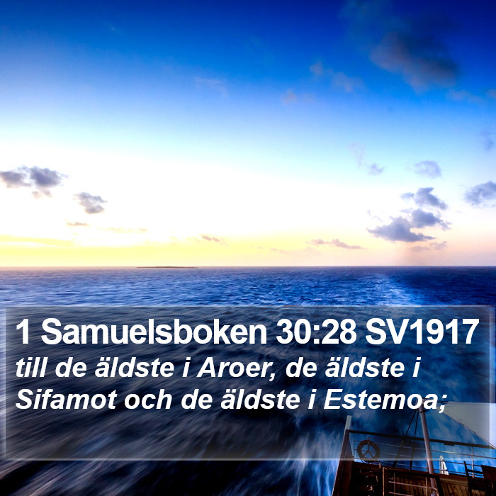 1 Samuelsboken 30:28 SV1917 Bible Study