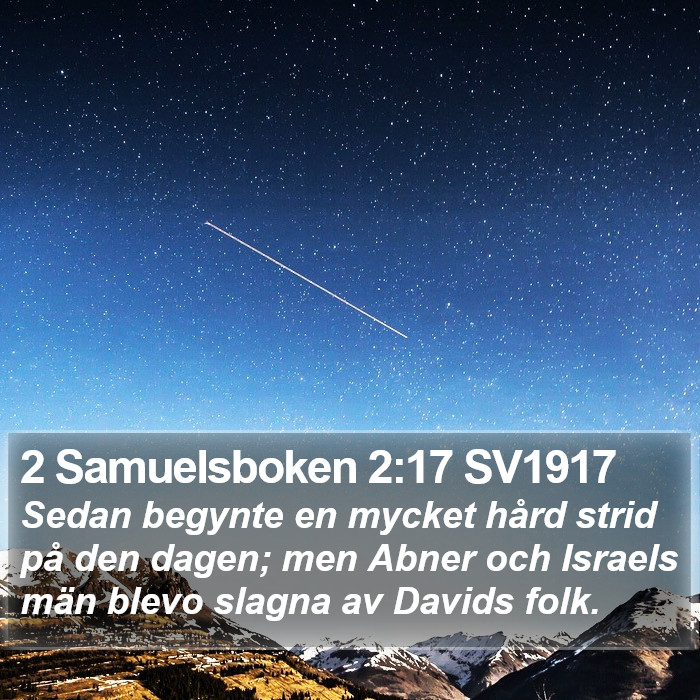 2 Samuelsboken 2:17 SV1917 Bible Study