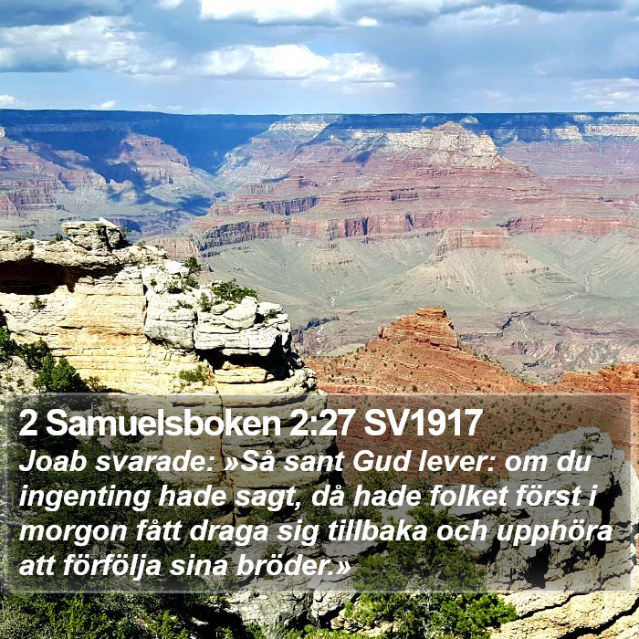 2 Samuelsboken 2:27 SV1917 Bible Study