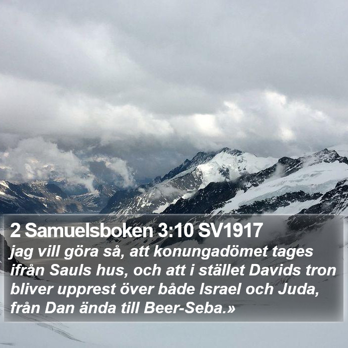 2 Samuelsboken 3:10 SV1917 Bible Study