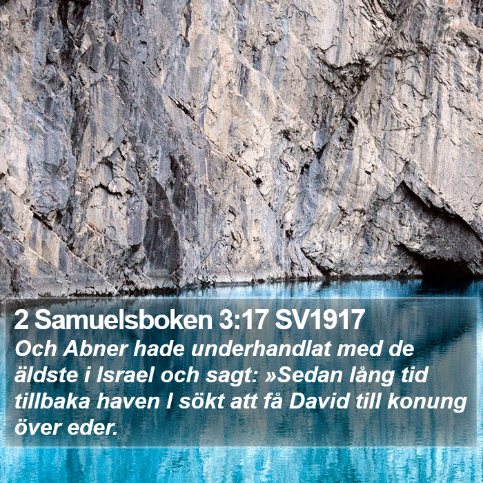 2 Samuelsboken 3:17 SV1917 Bible Study