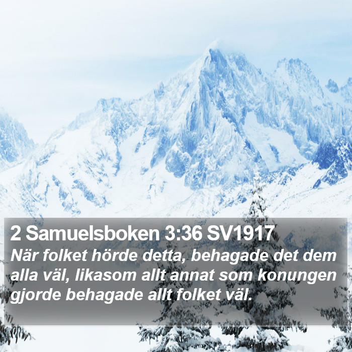2 Samuelsboken 3:36 SV1917 Bible Study