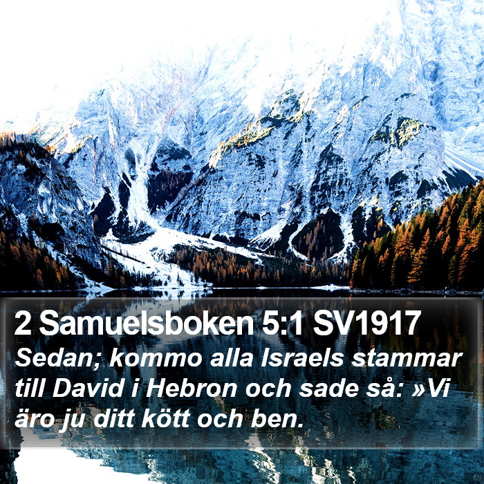 2 Samuelsboken 5:1 SV1917 Bible Study