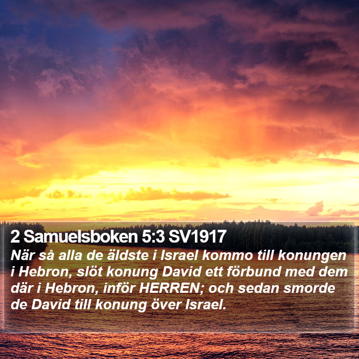 2 Samuelsboken 5:3 SV1917 Bible Study