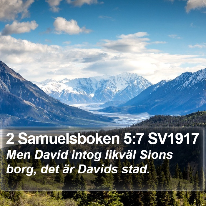 2 Samuelsboken 5:7 SV1917 Bible Study