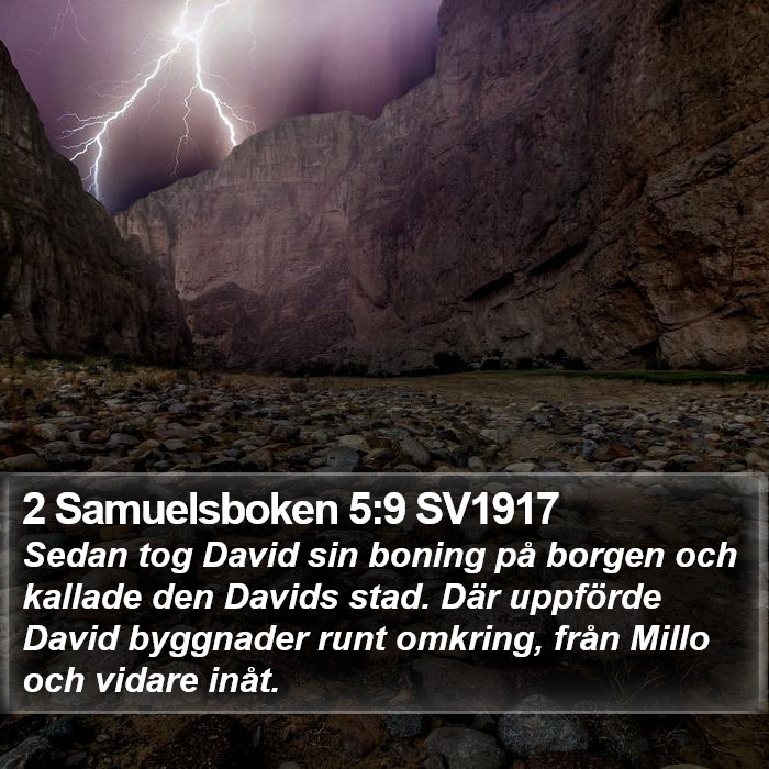 2 Samuelsboken 5:9 SV1917 Bible Study