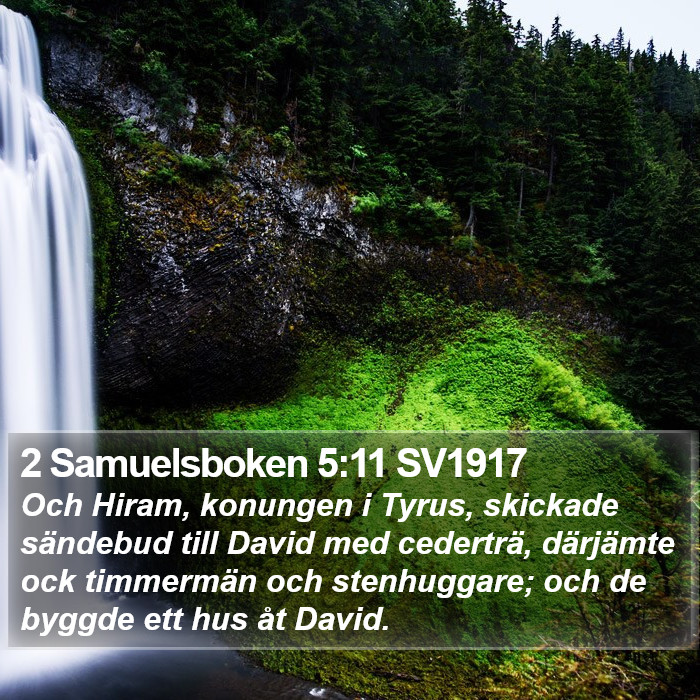 2 Samuelsboken 5:11 SV1917 Bible Study