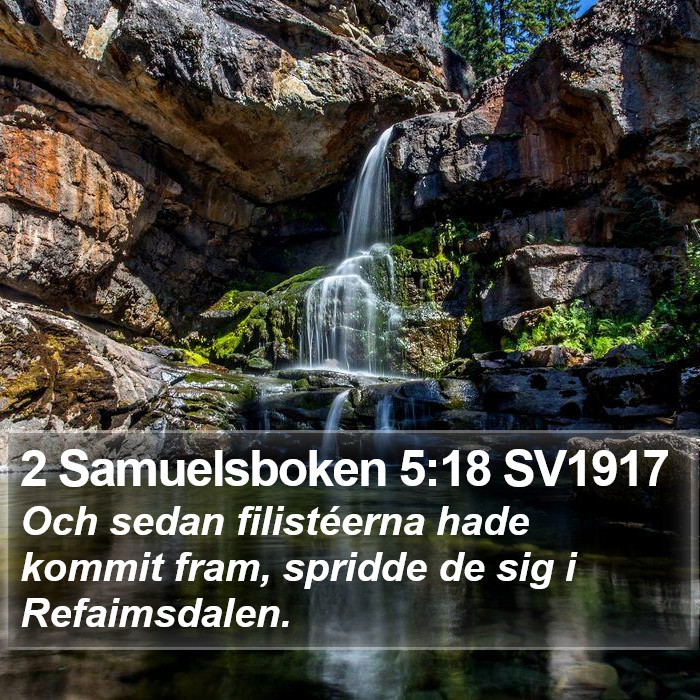 2 Samuelsboken 5:18 SV1917 Bible Study